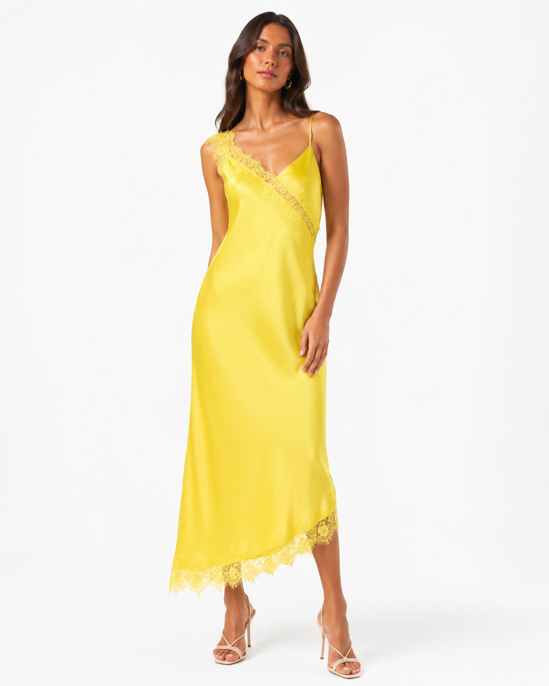 Yellow Silk Dress